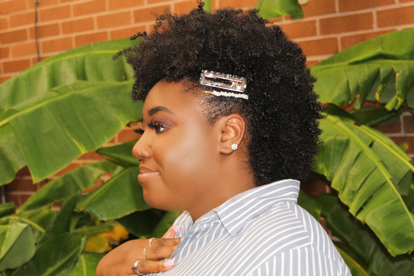 Foil+Pearl Hair Pins