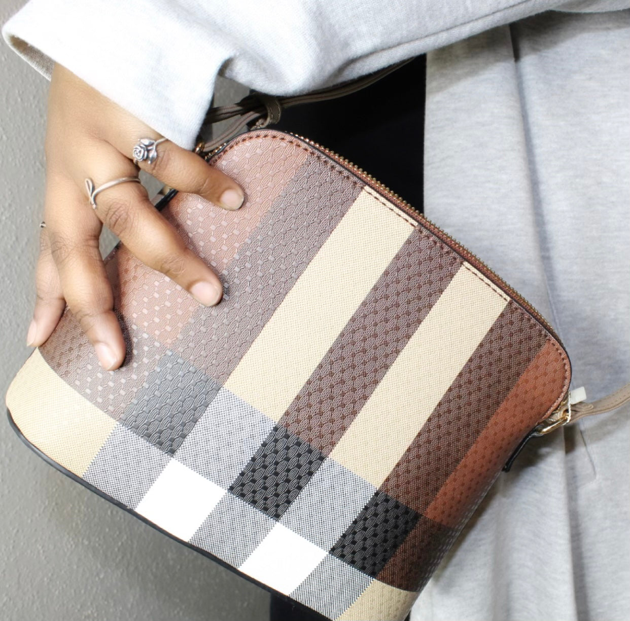 Checker Crossbody